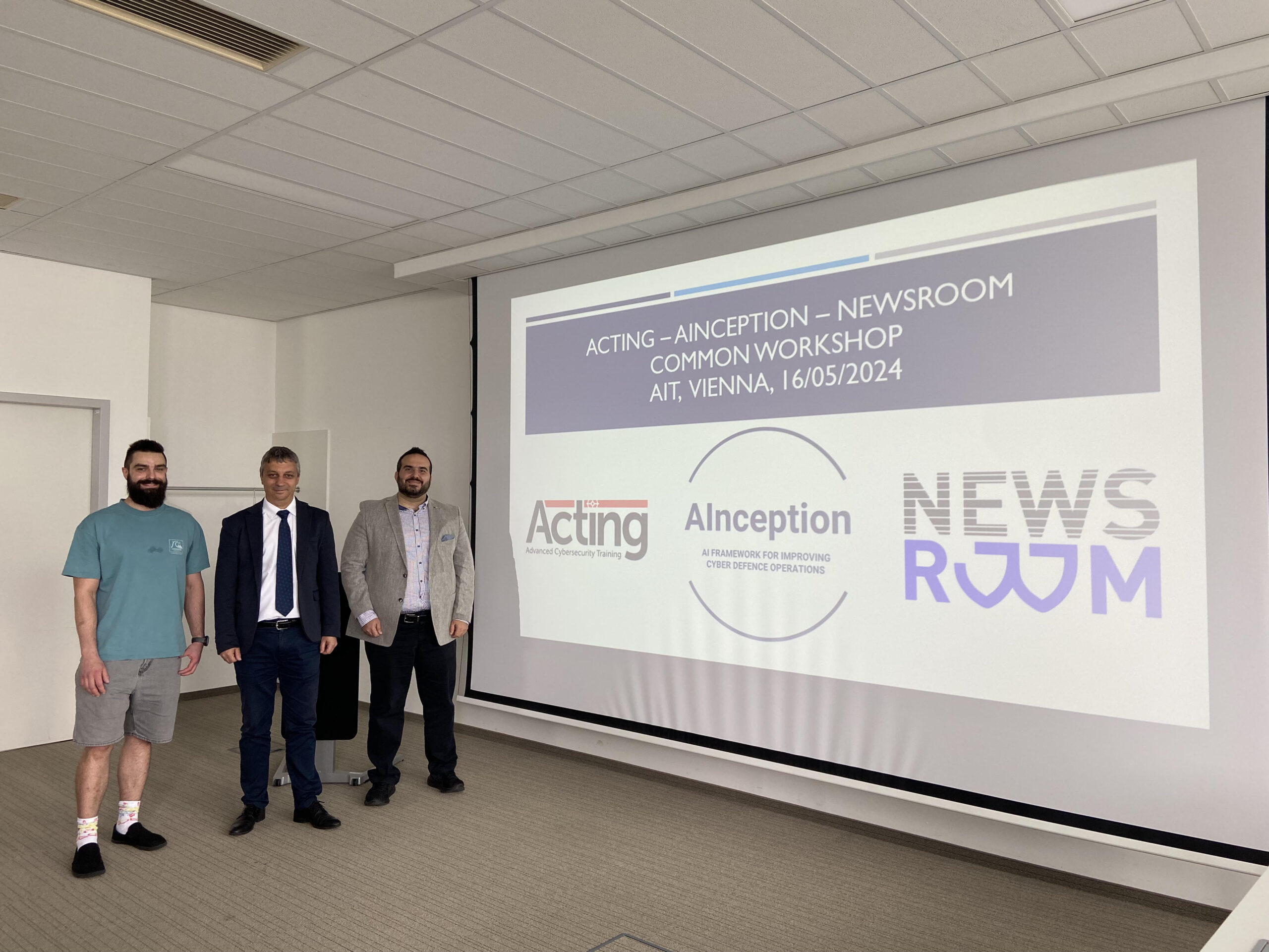 Read more about the article EDF knowledge exchange: Joint meeting of ACTING, AINCEPTION, NEWSROOM
